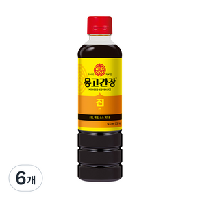 몽고간장 진, 6개, 500ml