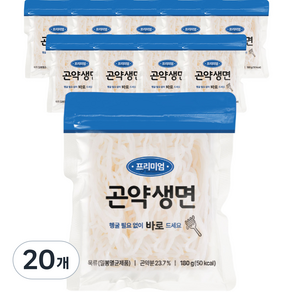 프리미엄 곤약생면, 20개, 180g