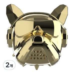 도그독 3세대 차량용 방향제 메탈릭골드 화이트코튼, 2개