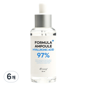 에스테틱하우스 포뮬러 히알루론산 97% 앰플, 6개, 80ml