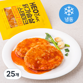 허닭 PICK 닭가슴살 소스 스테이크 양념치킨맛 (냉동), 100g, 25개