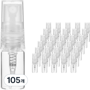 PP캡 스프레이 용기 2ml, 105개, 투명(용기) + 투명(캡)