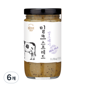 복음자리 밀크스프레드 얼그레이, 235g, 6개