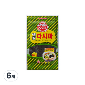 오뚜기 해조류 다시마, 100g, 6개