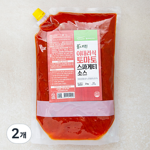 풀무원 풀스키친 이태리식 토마토 스파게티소스, 2개, 2kg