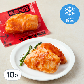 한끼통살 소스 닭가슴살 매콤 깐풍기맛 (냉동), 100g, 1개입, 10개