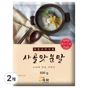 딜리셔스마켓 사골맛분말, 500g, 2개