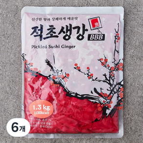 카쿠카쿠 적초생강 BBB, 6개, 1.3kg