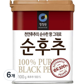 청정원 순후추, 100g, 6개