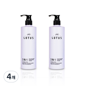 더퓨어로터스 제주 보태니컬 탈모 샴푸, 420ml, 4개