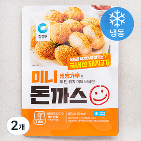 대상 미니 돈까스 (냉동), 600g, 2개