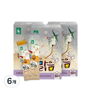 로지오가닉 목소리도 맑음 스틱형 젤리, 혼합맛(배/도라지), 100g, 6개