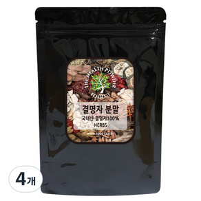 푸드아이 결명자 분말 생, 200g, 1개입, 4개