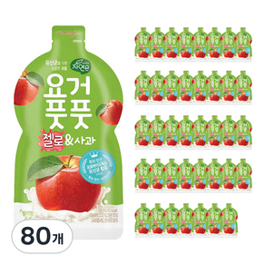 자연은 요거풋풋 젤로 앤 사과 젤리형 음료, 100ml, 80개