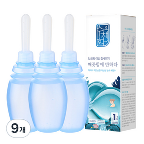 일회용 질세정기 여성청결제, 110ml, 9개