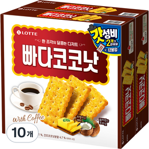 롯데제과 빠다코코낫, 300g, 10개