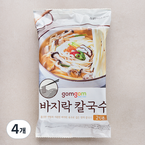 곰곰 바지락 칼국수, 460g, 4개