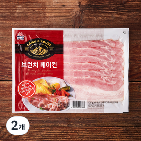 사조 브런치 베이컨, 120g, 2개