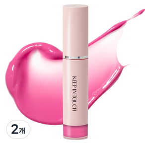 키핀터치 글라스 글로우 무드 립 틴트, 03 버니슈, 4g, 2개