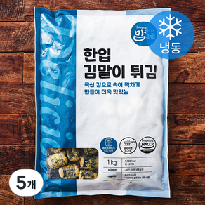 맘으로 한입 김말이 튀김 (냉동), 1kg, 5개