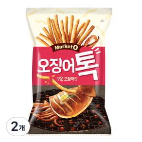 오리온 오징어톡 구운오징어맛, 136g, 2개