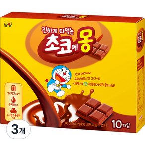 초코에몽 진하게 타먹는 핫초코분말, 30g, 10개입, 3개