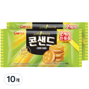 청우식품 콘샌드, 180g, 10개