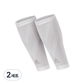 아디다스 컴프레션 카프 슬리브 화이트, L / XL, 2세트