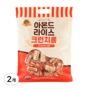 아몬드 라이스 크런치롤, 400g, 2개