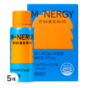 바른생각 맨 88 풀 업 아르기닌 레시피 2p, 60ml, 5개