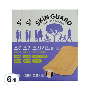 스킨가드 플러스 점보 재생밴드 6p, 6개