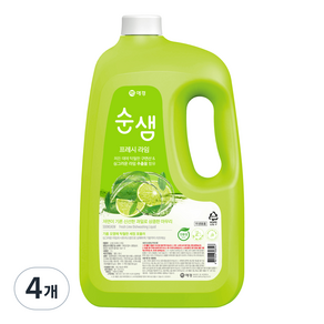 순샘 프레시라임 주방세제, 3L, 4개