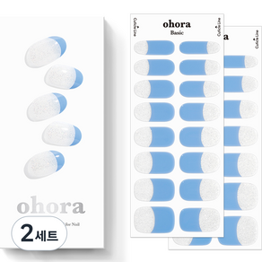 오호라 N 블루 에이드 젤스트립 네일 세트, 2세트