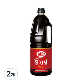 [삼화] 진간장 플러스, 1.8L, 2개