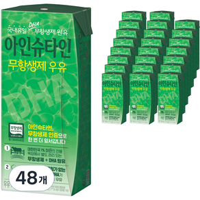 아인슈타인 무항생제 우유, 190ml, 48개