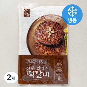 전통 한정식 떡갈비 10개입 (냉동), 1kg, 2개