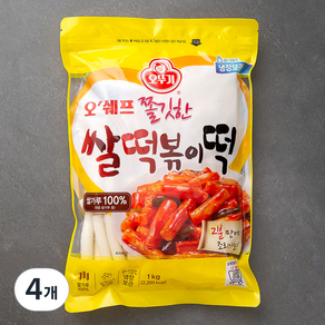 오뚜기 오쉐프 쌀떡볶이떡, 1kg, 4개