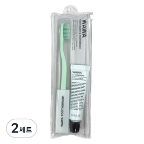 로로벨 와와 치약 30ml + 칫솔 여행용 세트 80g, 2세트