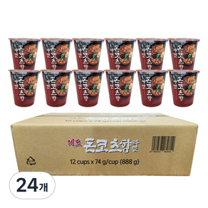 레드 돈코츠향 라멘 74g, 24개