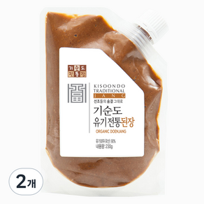 기순도전통장 유기전통된장, 230g, 2개