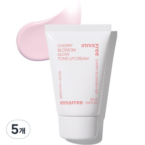 이니스프리 왕벚꽃 글로우 톤업 크림, 50ml, 5개