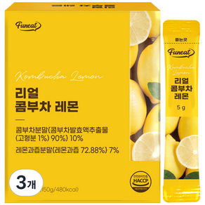 퍼니트 리얼 콤부차 레몬 30포, 3개, 150g