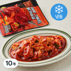 한끼통살 제로 그릴드 닭가슴살 국물 떡볶이맛 (냉동), 120g, 10개