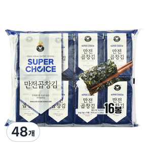 만전김 슈퍼초이스 곱창김, 4g, 48개