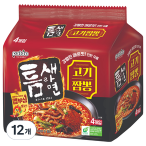 틈새라면 고기짬뽕 120g, 12개