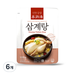 진한식품 궁중 삼계탕, 1kg, 6개