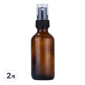 달모아 휴대용 유리 스프레이 분무기 분무타입 120ml, 갈색, 2개