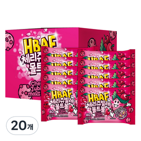 바프 체리쥬빌레 몰트볼 과자, 40g, 20개