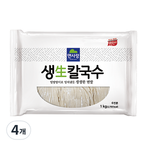 면사랑 생칼국수, 1kg, 4개