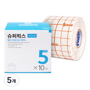 슈퍼픽스 아쿠아 롤 반창고 5cm x 10m, 1개입, 5개